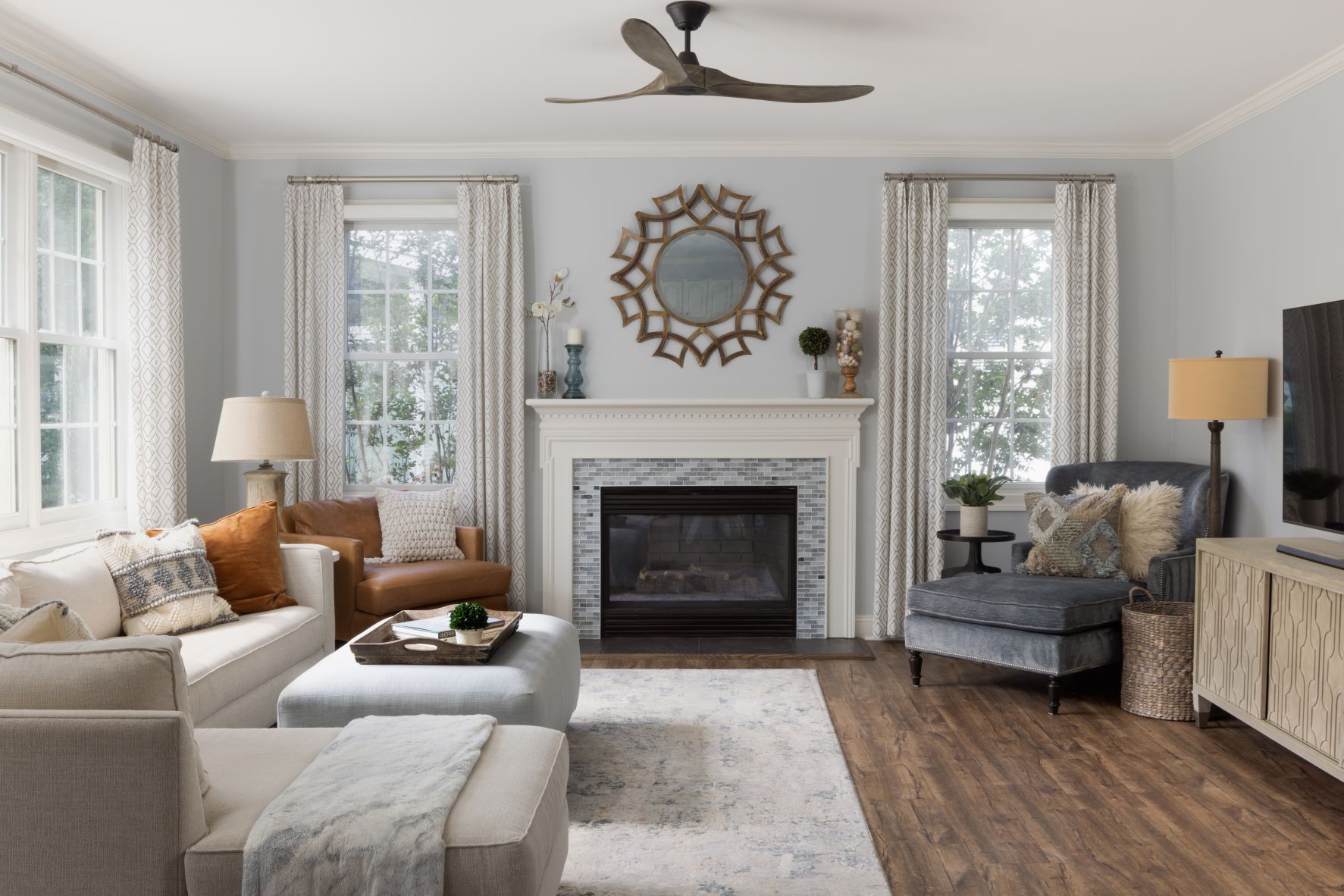 Eclectic and Cozy Family Room